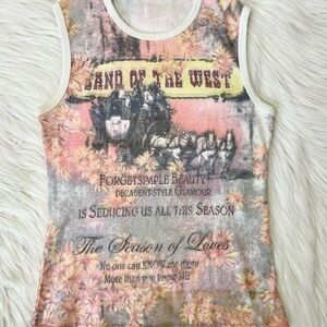 Vintage Y2K graphic tank top 🤠 by Stradivarius